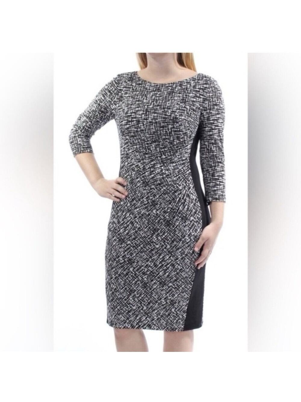 Lauren Ralph Lauren Stretch Black Printed Dress